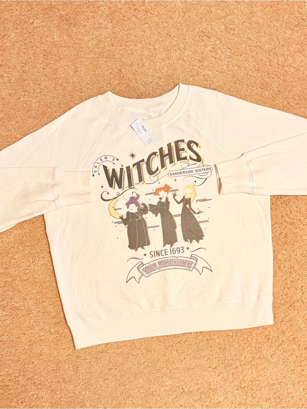 Maurices Cream Witches Sanderson Sisters Graphic Sweatshirt
